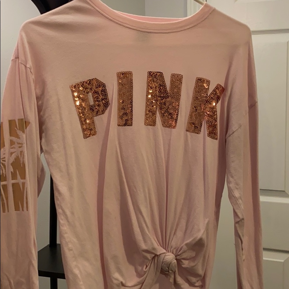 Pink long sleeve shirt